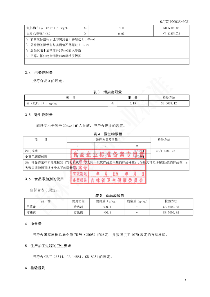 Q/JZJT 0002S-2021 标准预览