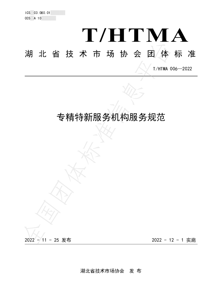 T/HTMA 006-2022 标准预览