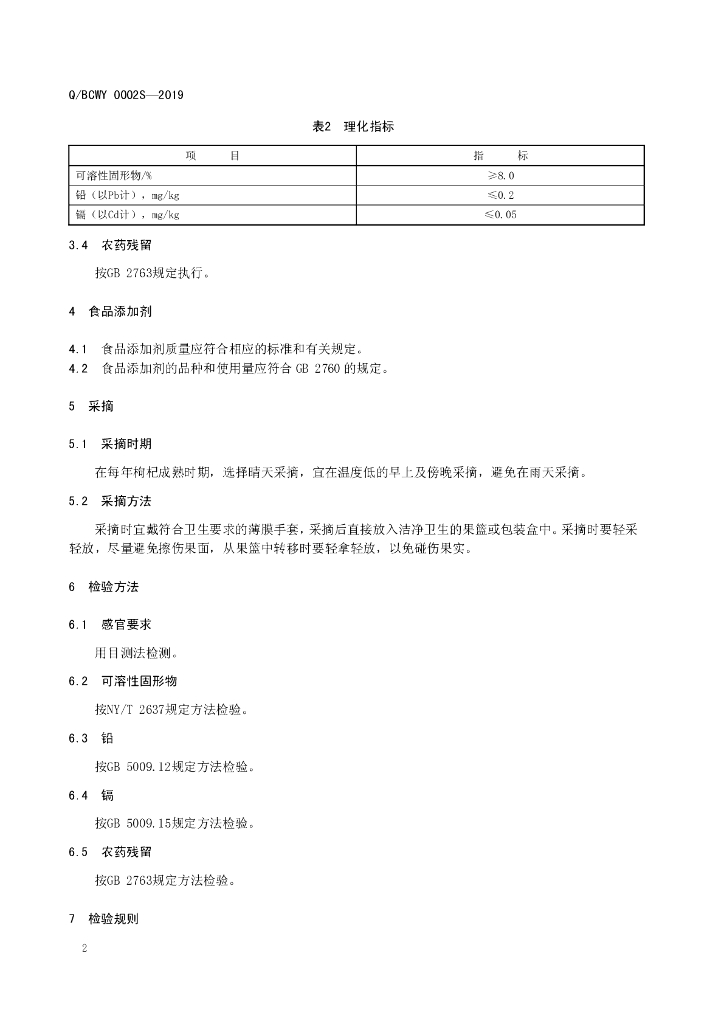 Q/BCWY 0003S-2019 标准预览