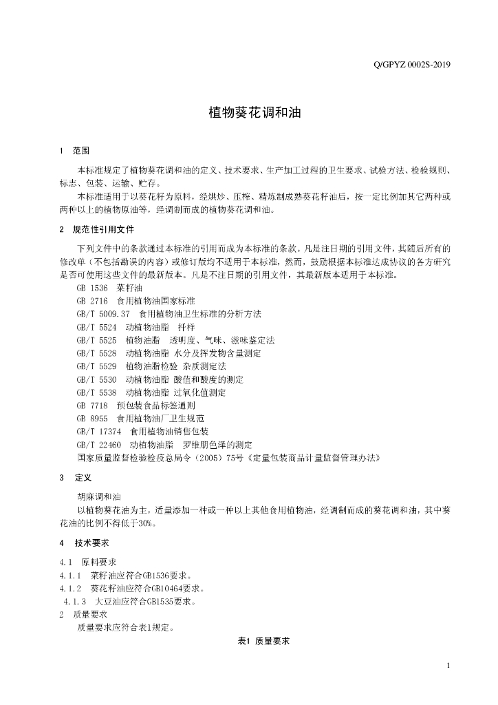 Q/GPYZ 0002S-2019 标准预览