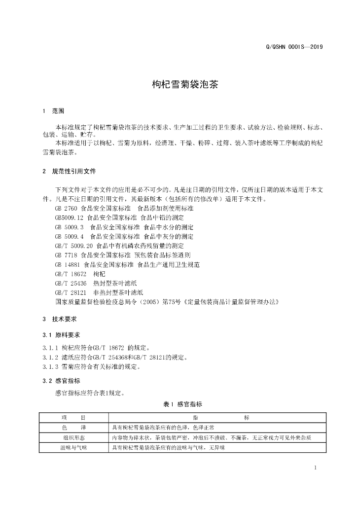 Q/QSHN 0001S-2019 标准预览