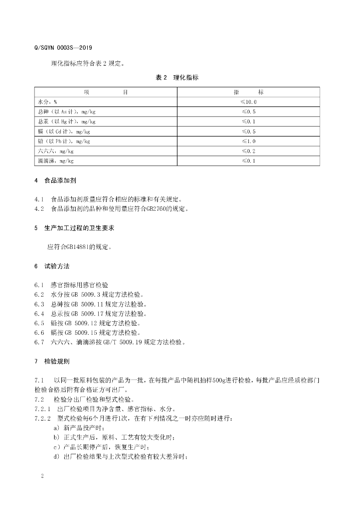 Q/SQYN 0003S-2019 标准预览