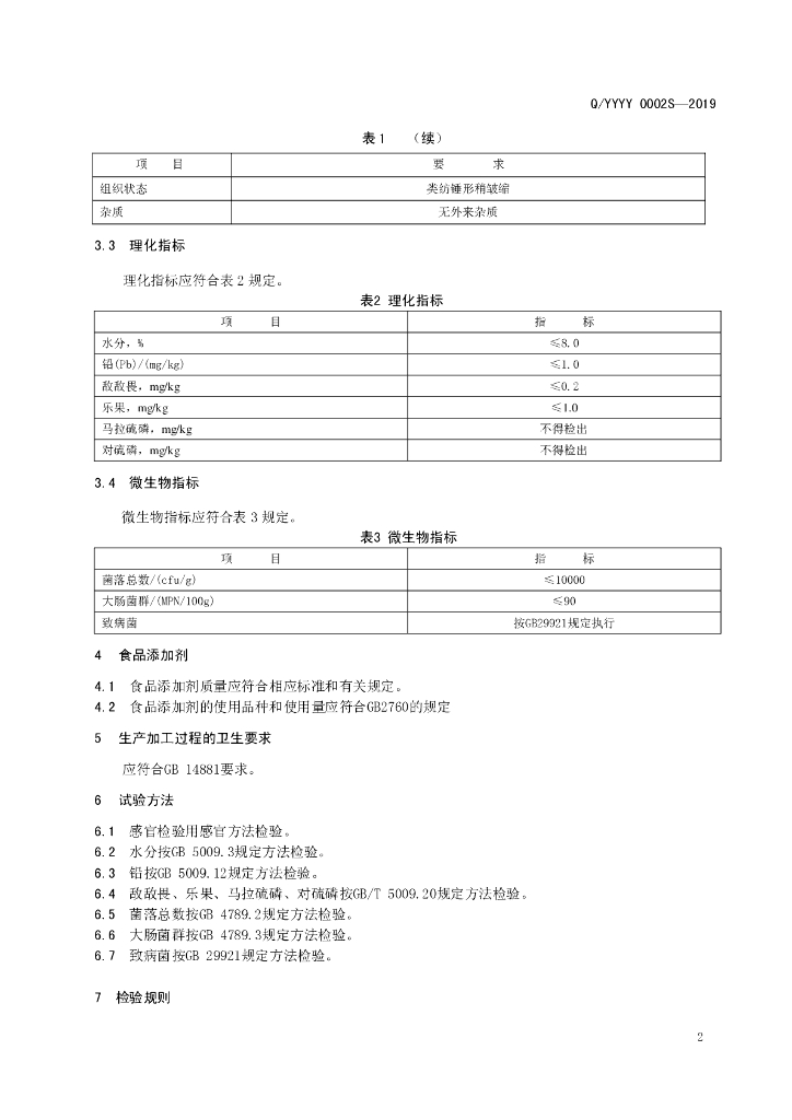 Q/YYYY 0002S-2019 标准预览