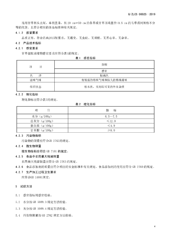 Q/ZLCS 0002S-2019 标准预览