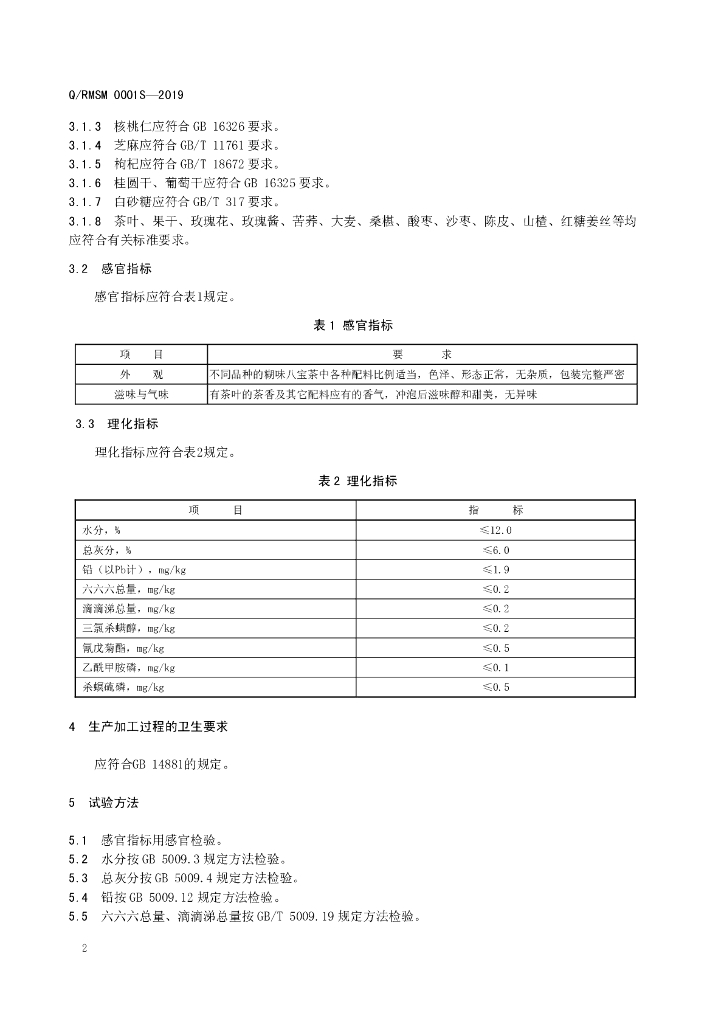 Q/RMSM 0001S-2019 标准预览