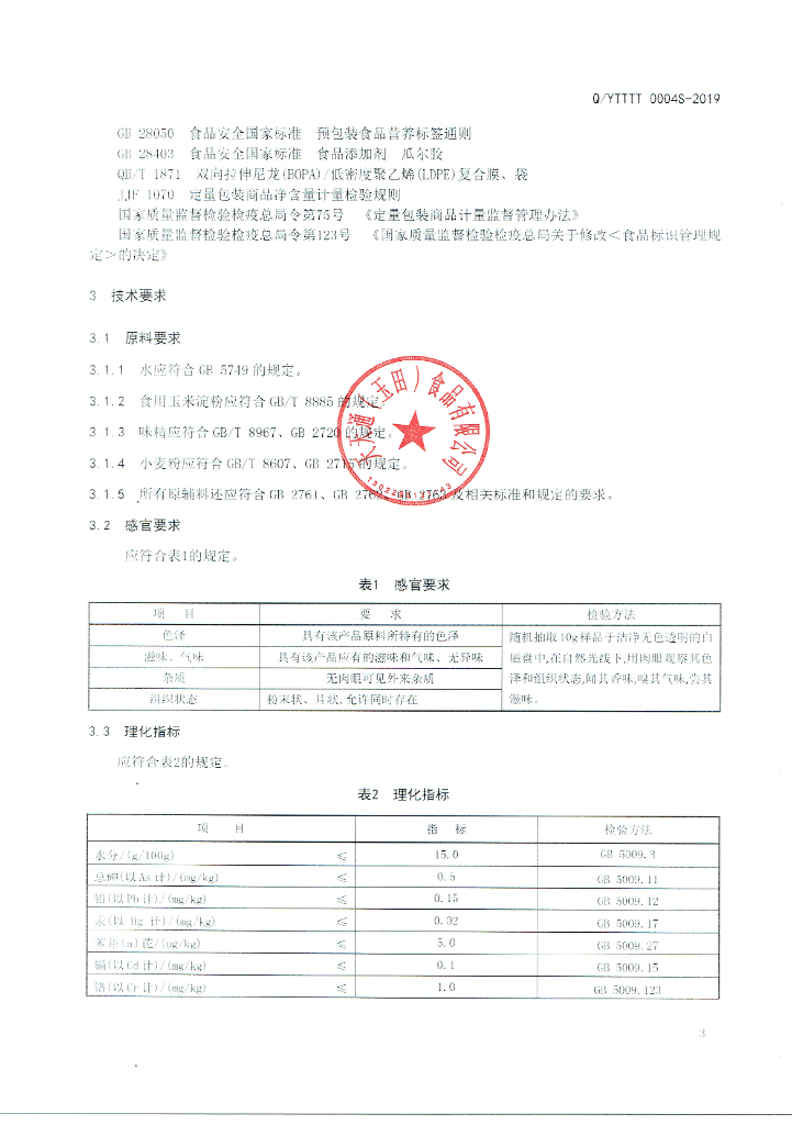 Q/YTTTT 0004S-2019 标准预览