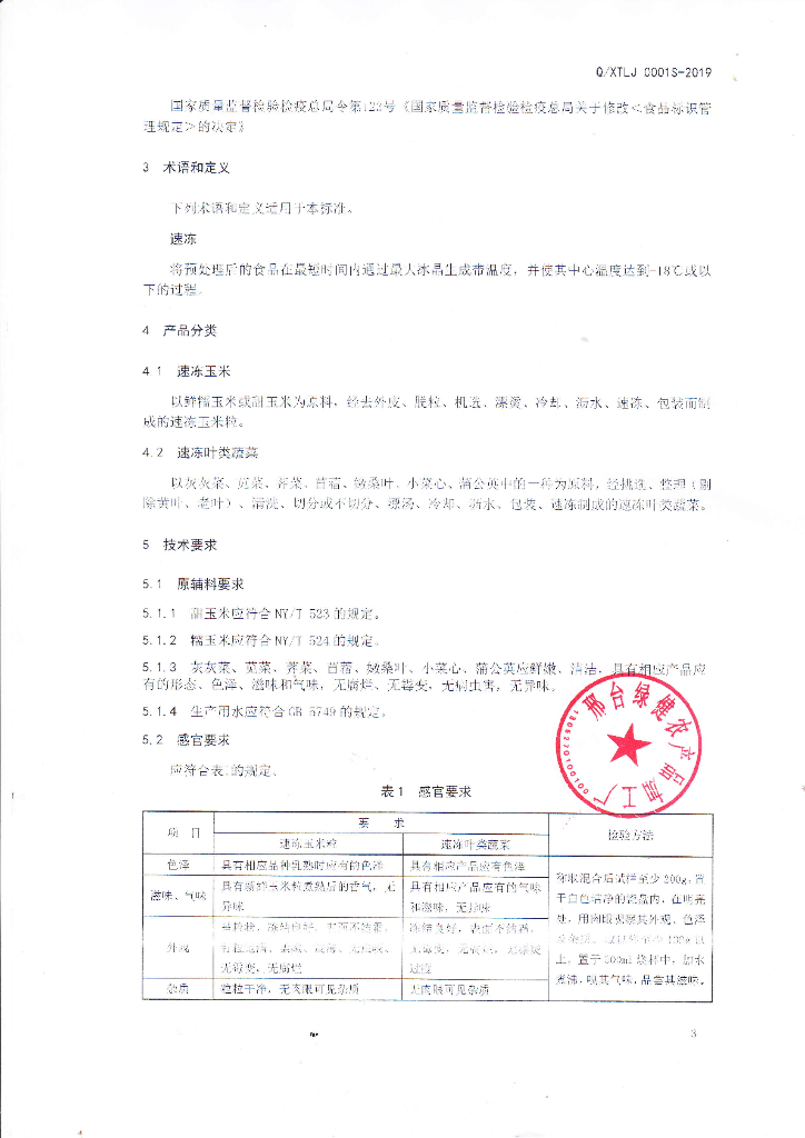 Q/XTLJ 0001S-2019 标准预览