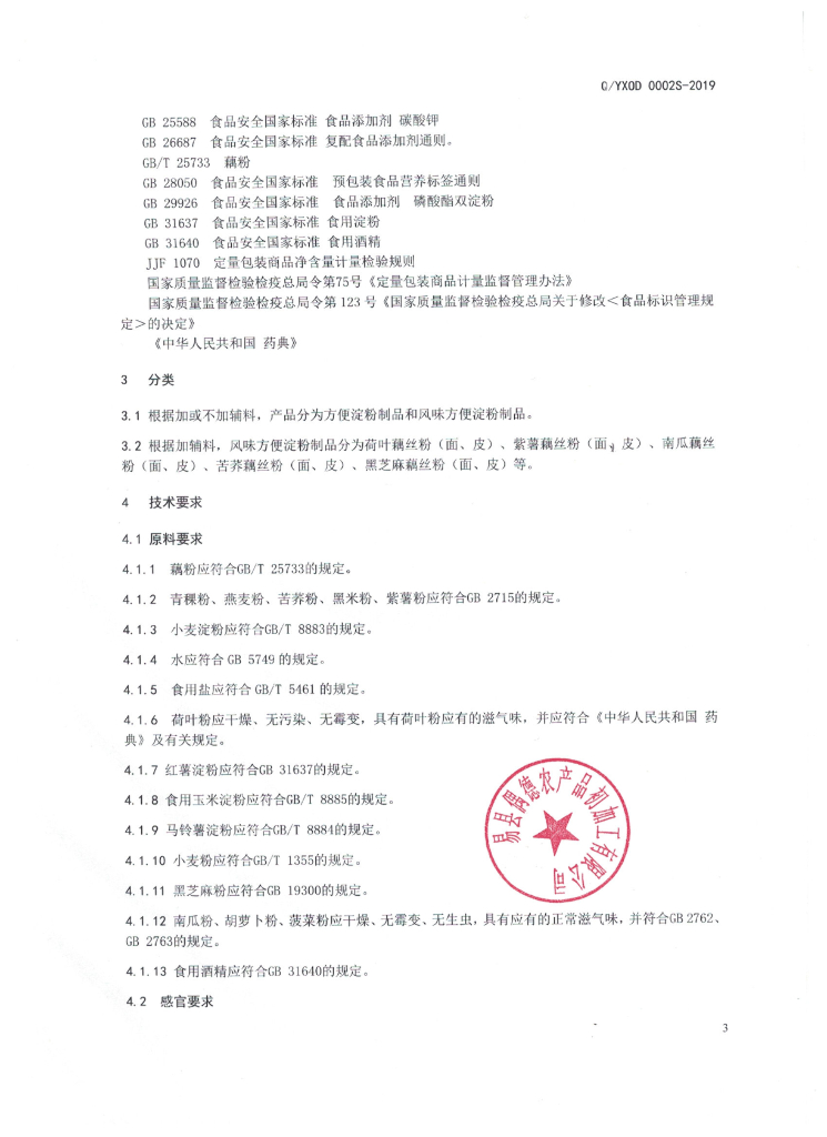 Q/YXOD 0002S-2019 标准预览