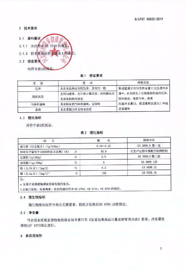 Q/LFKT 0002S-2019 标准预览