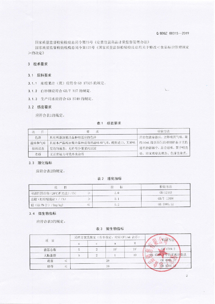 Q/BDGZ 0001S-2019 标准预览
