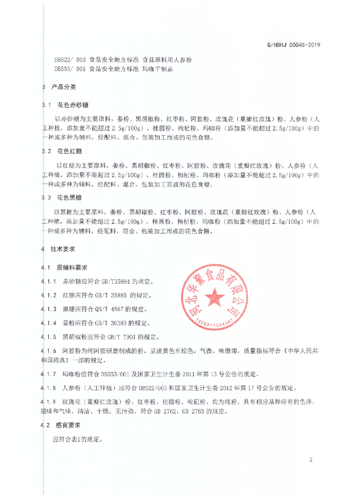 Q/HBHJ 0004S-2019 标准预览