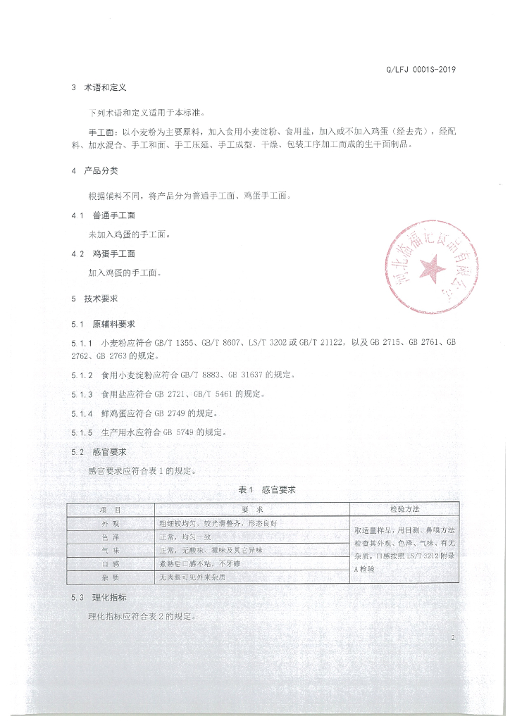 Q/LFJ 0001S-2019 标准预览
