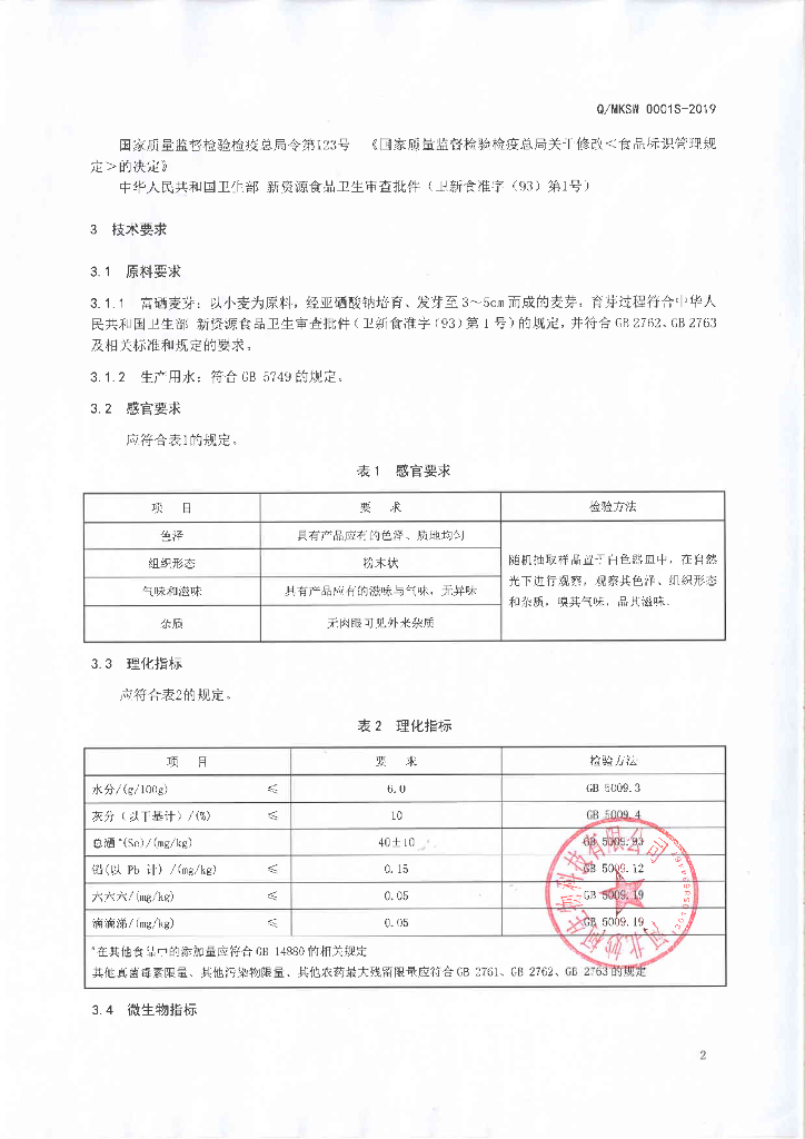 Q/MKSW 0001S-2019 标准预览