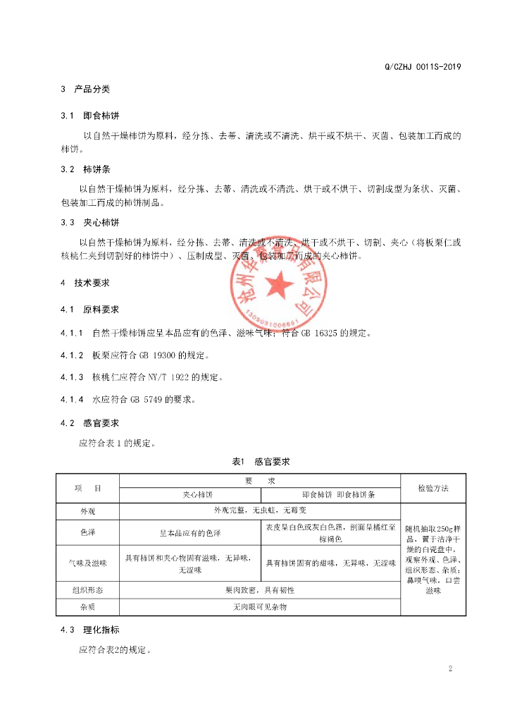 Q/CZHJ 0011S-2019 标准预览