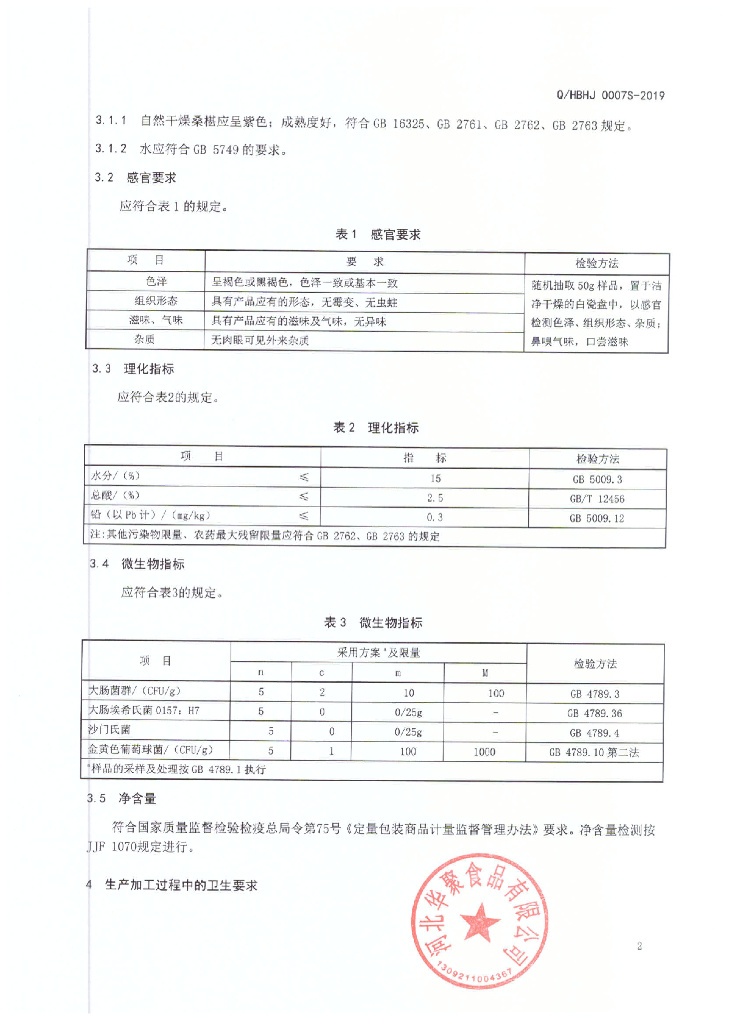 Q/HBHJ 0007S-2019 标准预览