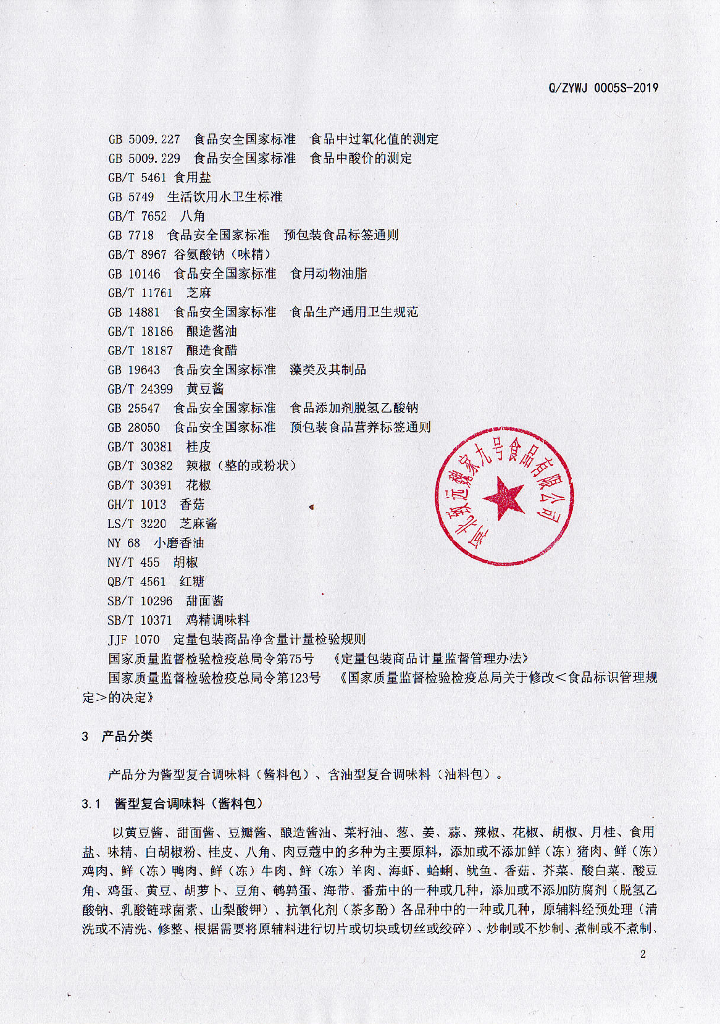 Q/ZYWJ 0005S-2019 标准预览