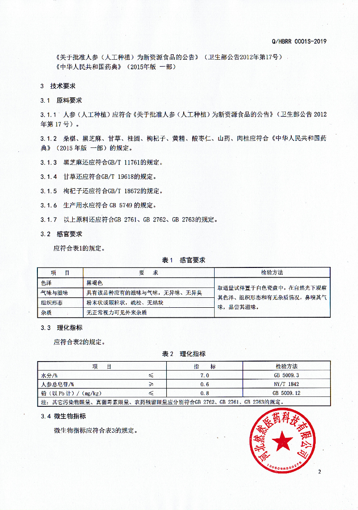 Q/HBRR 0001S-2019 标准预览