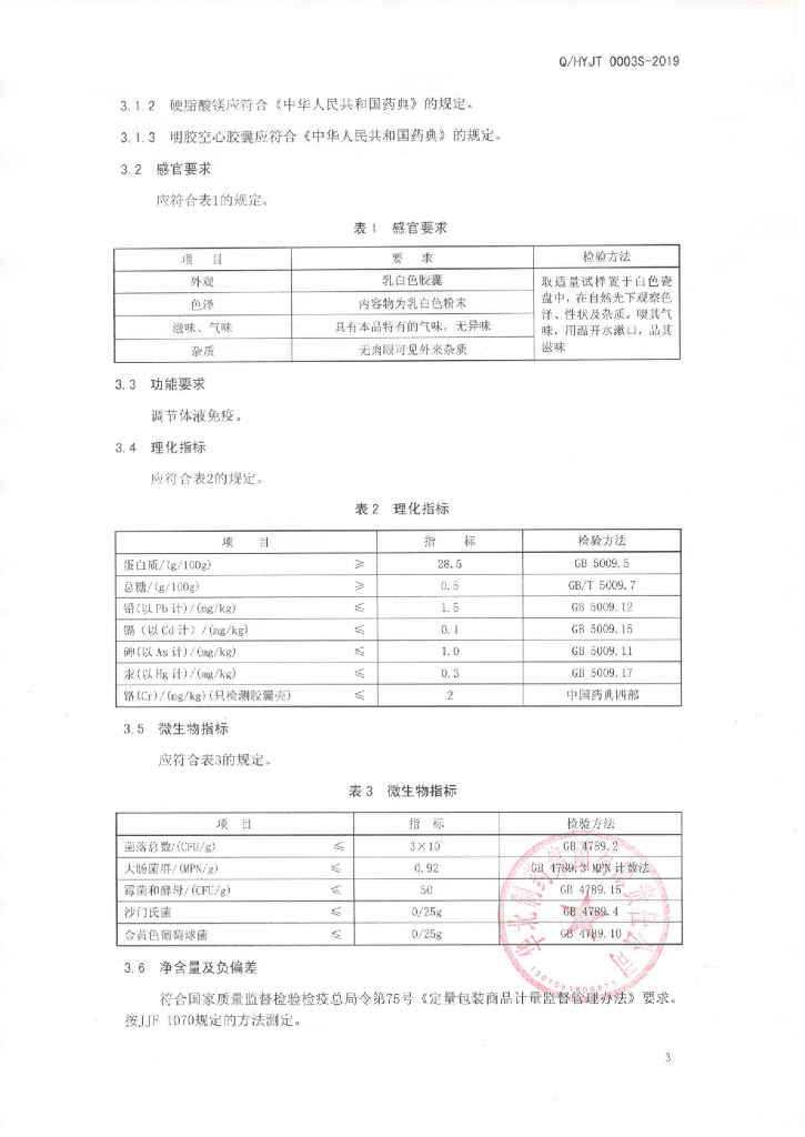 Q/HYJT 0003S-2019 标准预览