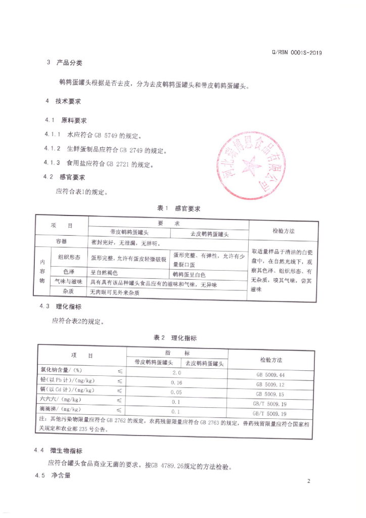 Q/RBN 0001S-2019 标准预览
