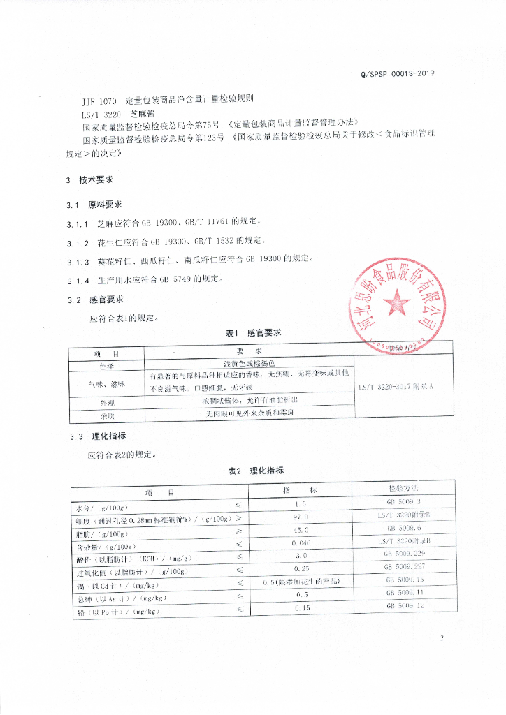 Q/SPSP 0001S-2019 标准预览