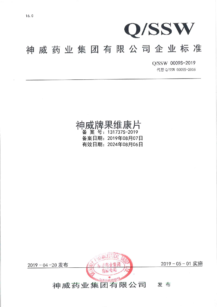 Q/SSW 0009S-2019 标准预览