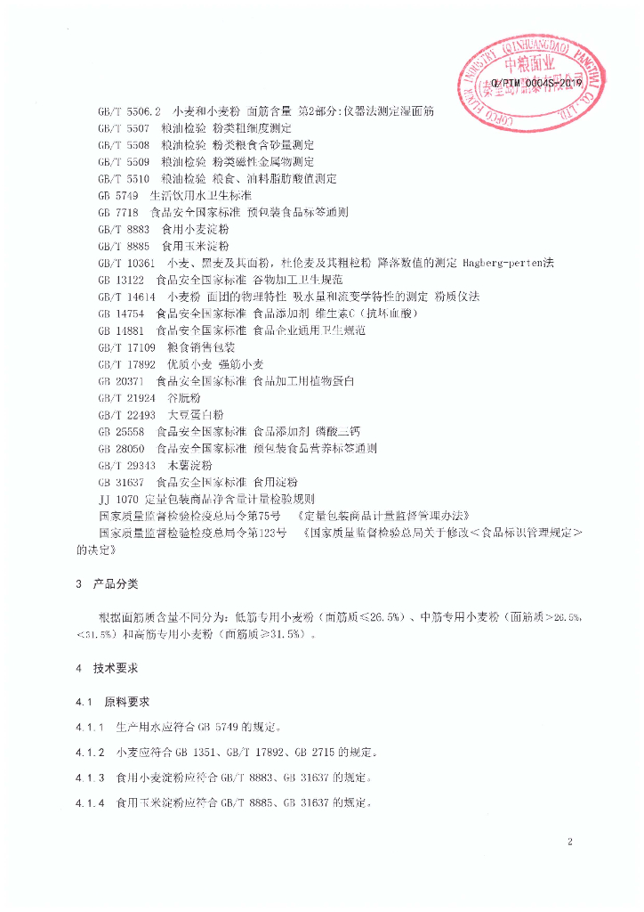 Q/PTM 0004S-2019 标准预览
