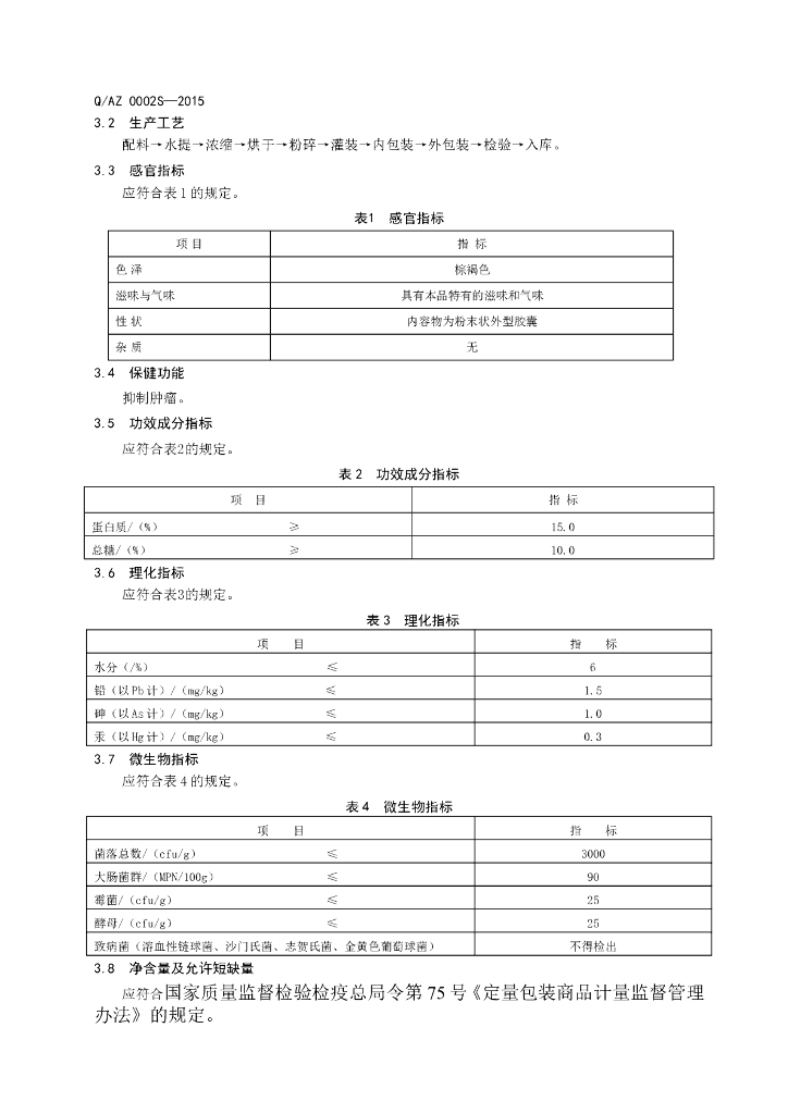 Q/AZ 0002S-2015 标准预览