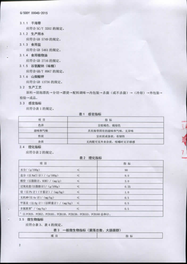 Q/SDDY 0004S-2015 标准预览