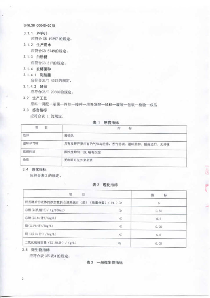 Q/MLSW 0004S-2015 标准预览