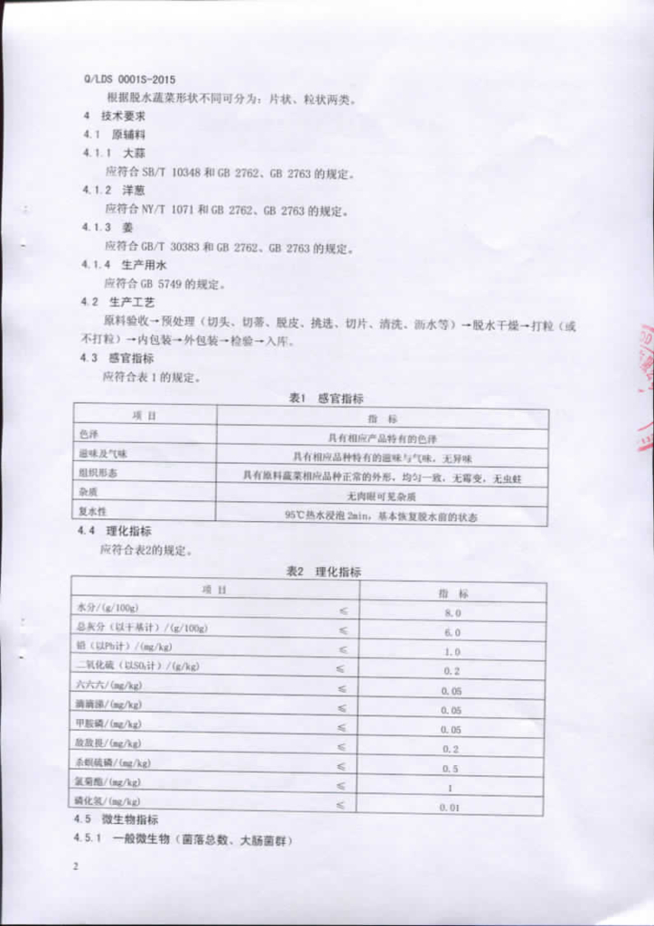 Q/LDS 0001S-2015 标准预览
