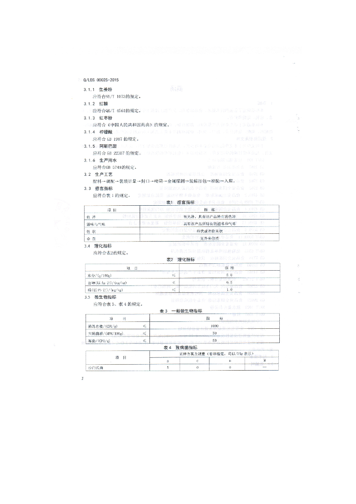 Q/LDS 0002S-2015 标准预览
