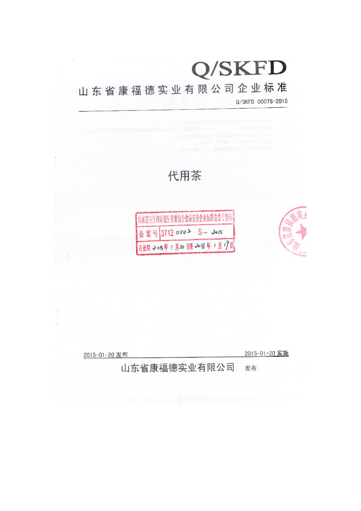 Q/SKFD 0007S-2015 标准预览