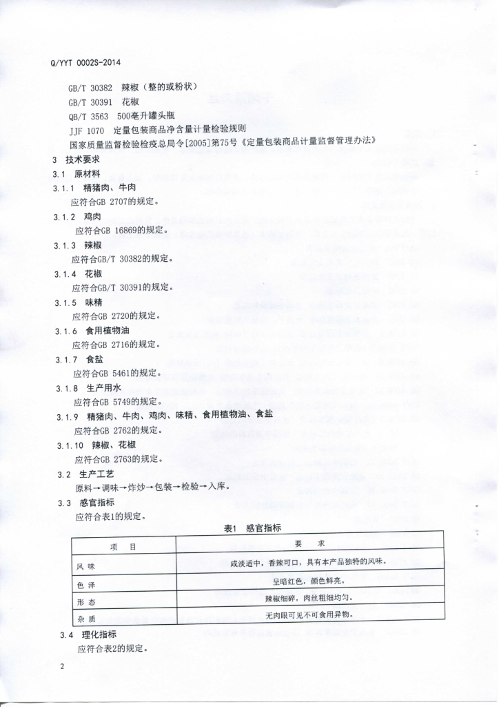 Q/YYT 0002S-2014 标准预览