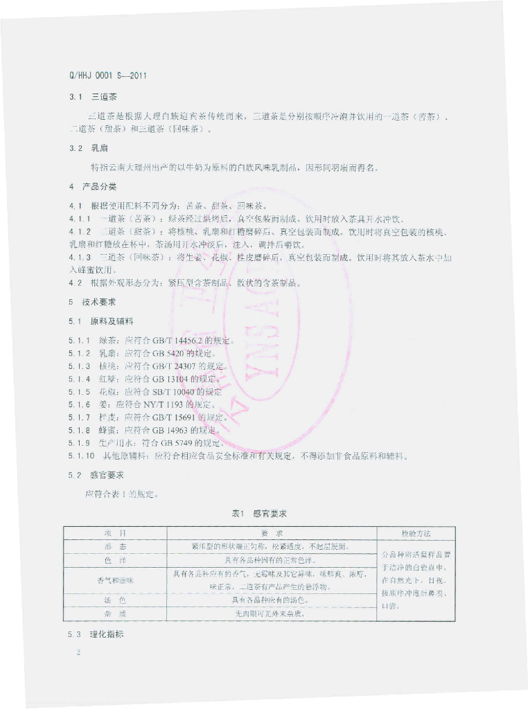 Q/LJH 0001S-2013 标准预览