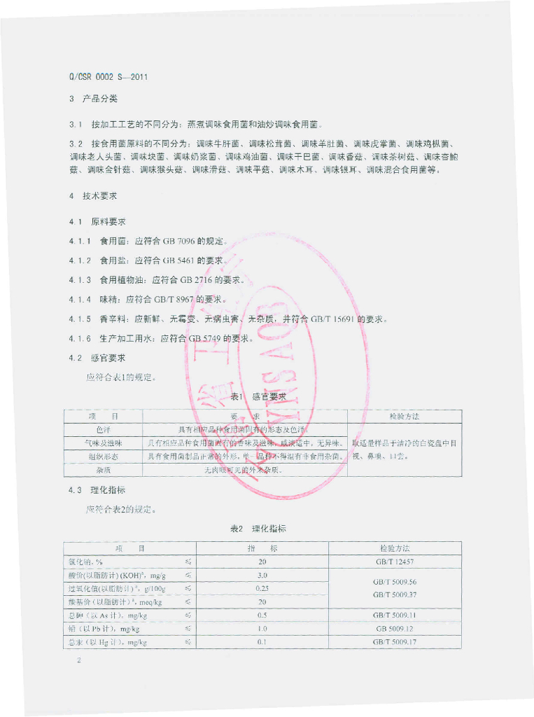Q/CSR 0002S-2012 标准预览