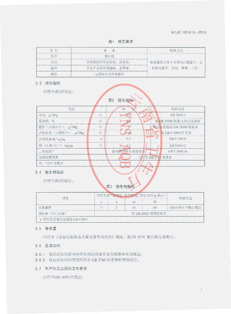 Q/LBT 0010S-2015 标准预览