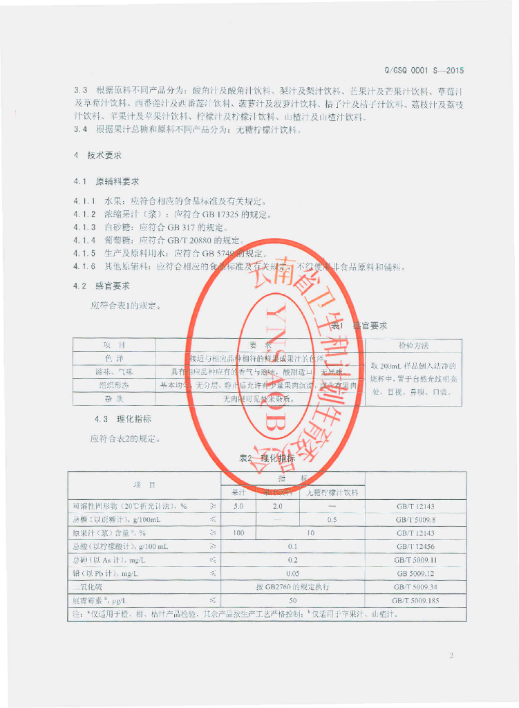 Q/GSQ 0001S-2015 标准预览
