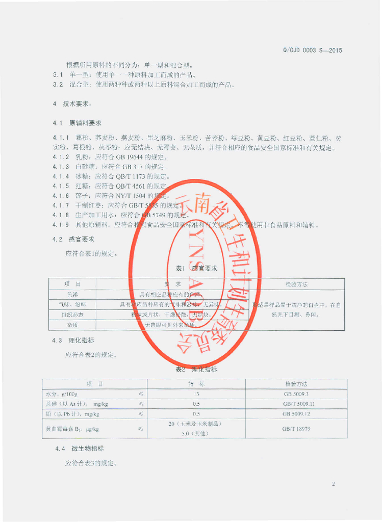 Q/CJD 0003S-2015 标准预览