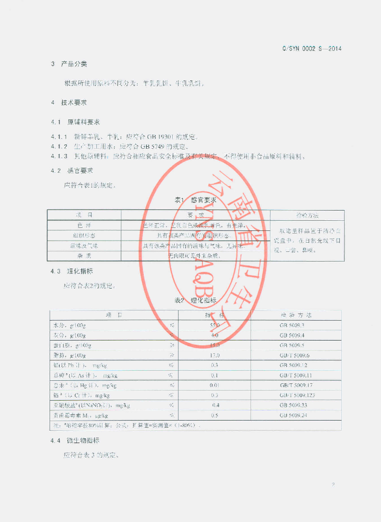 Q/SYN 0002S-2014 标准预览