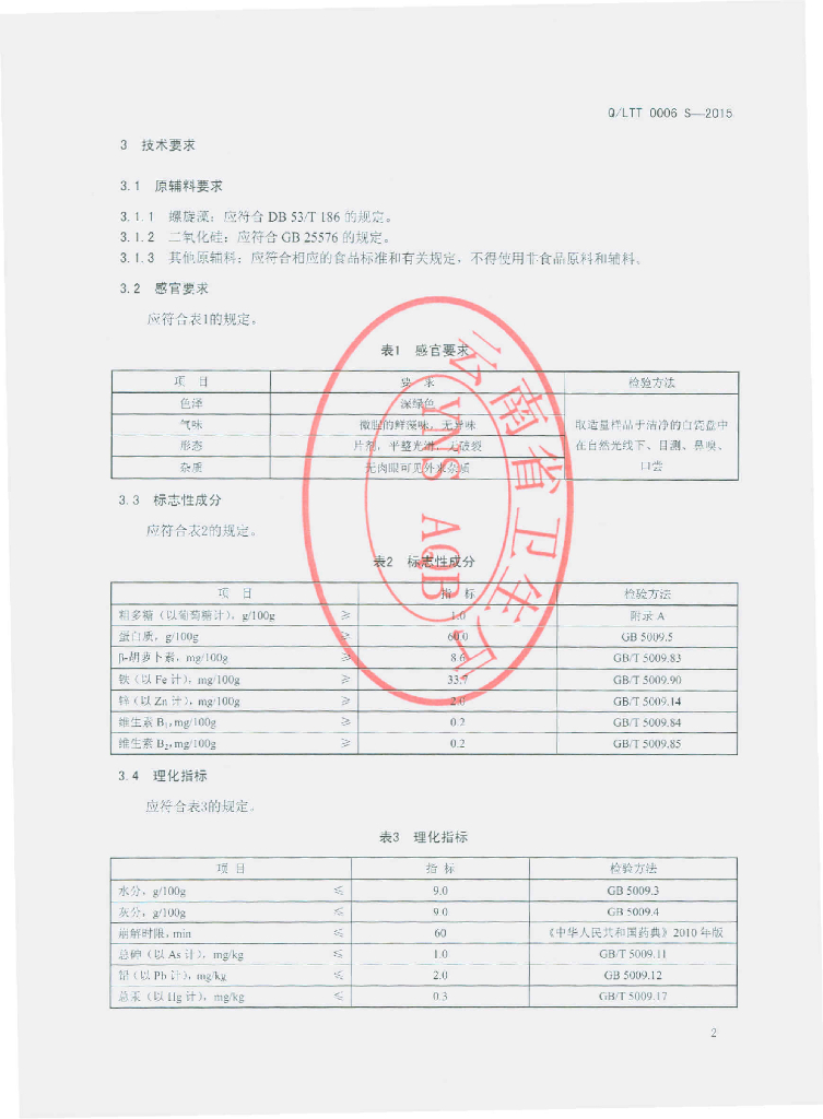 Q/LTT 0006S-2015 标准预览