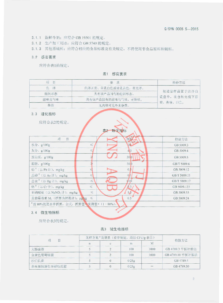 Q/SYN 0005S-2015 标准预览