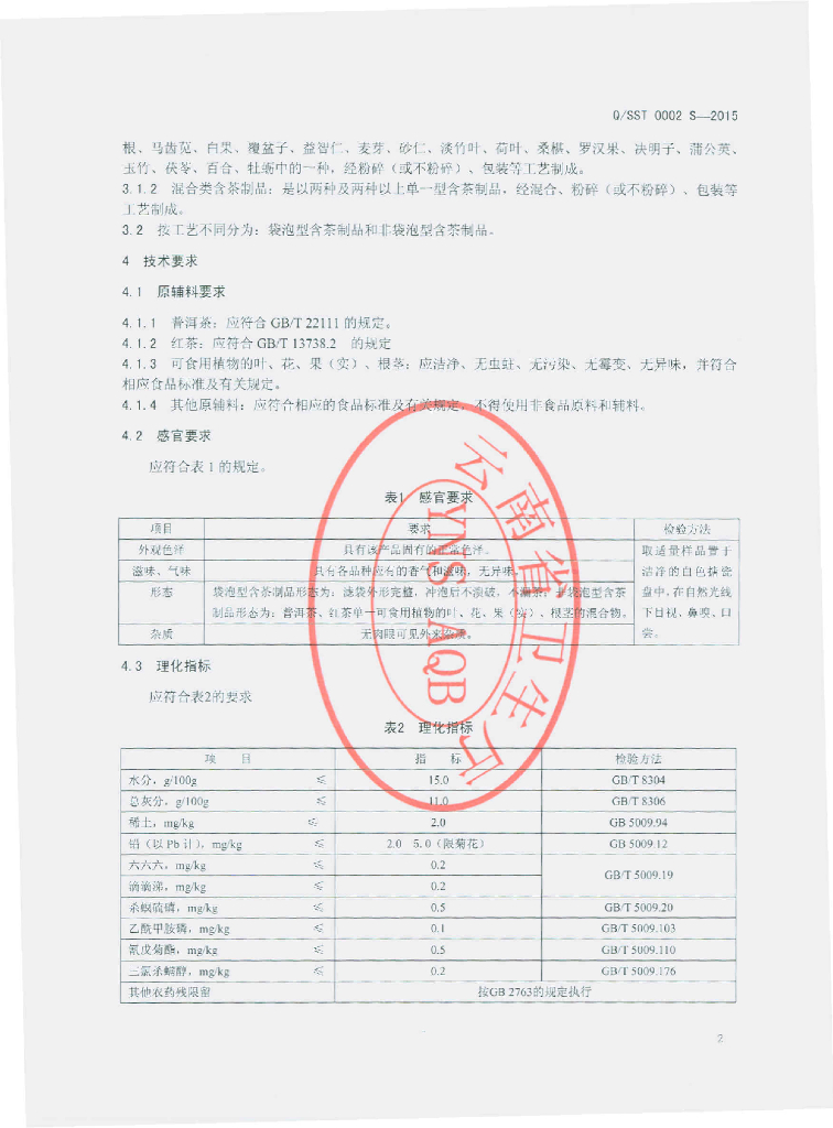 Q/SST 0002S-2015 标准预览