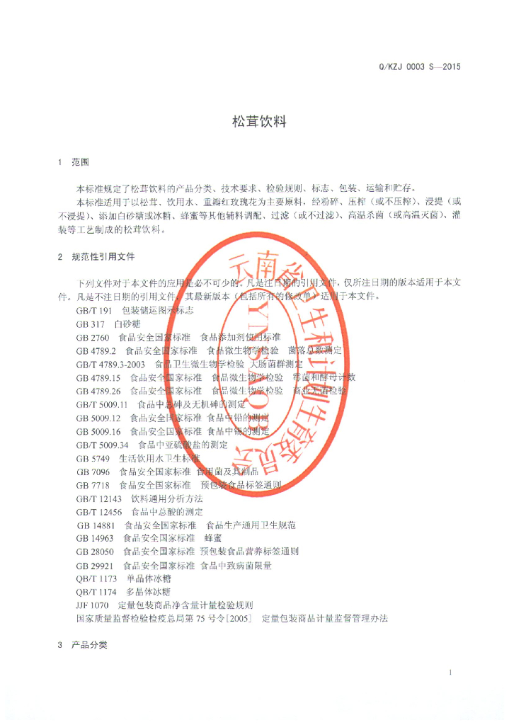 Q/KZJ 0003S-2015 标准预览