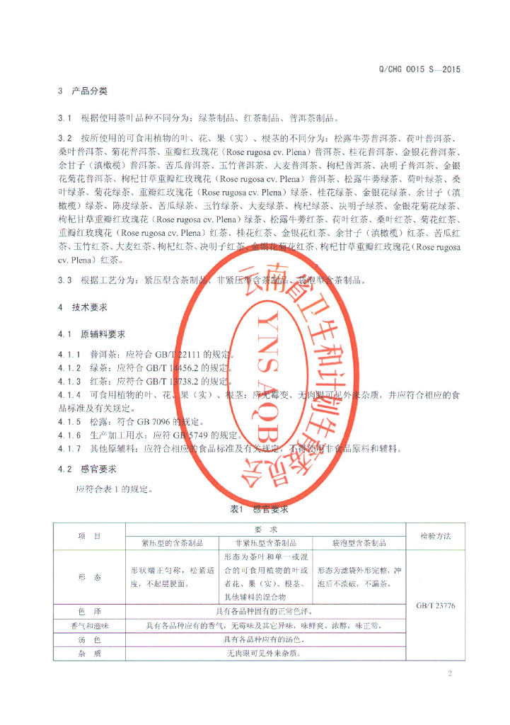 Q/CHG 0015S-2015 标准预览
