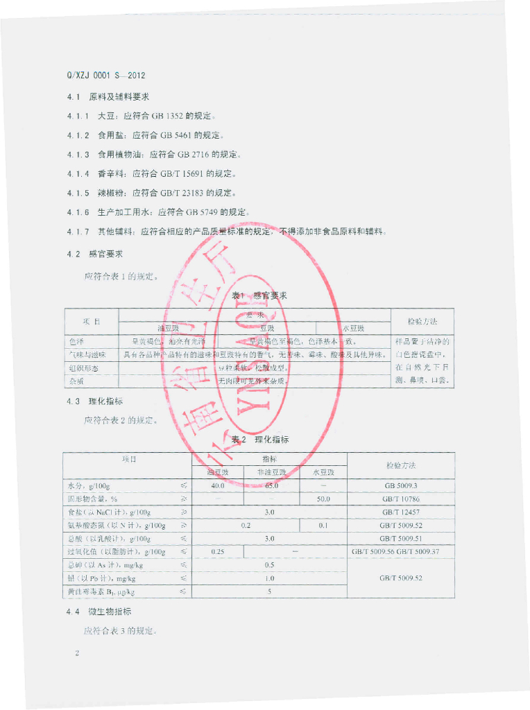 Q/XZJ 0001S-2012 标准预览