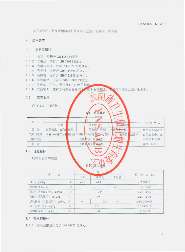 Q/XZJ 0001S-2015 标准预览