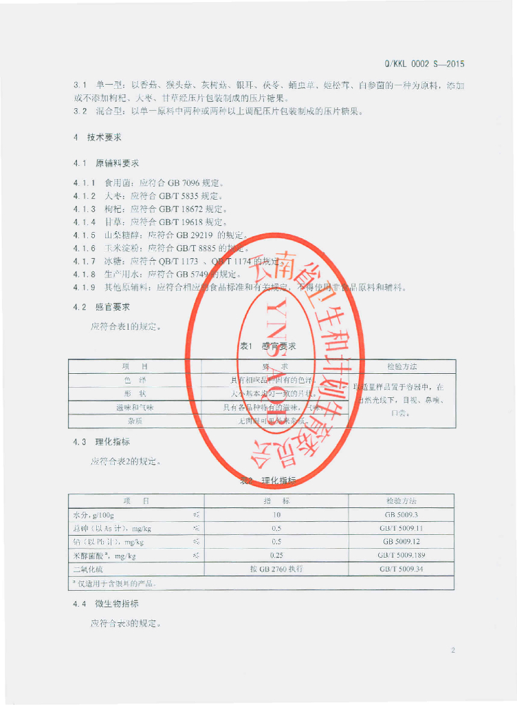 Q/KKL 0002S-2015 标准预览