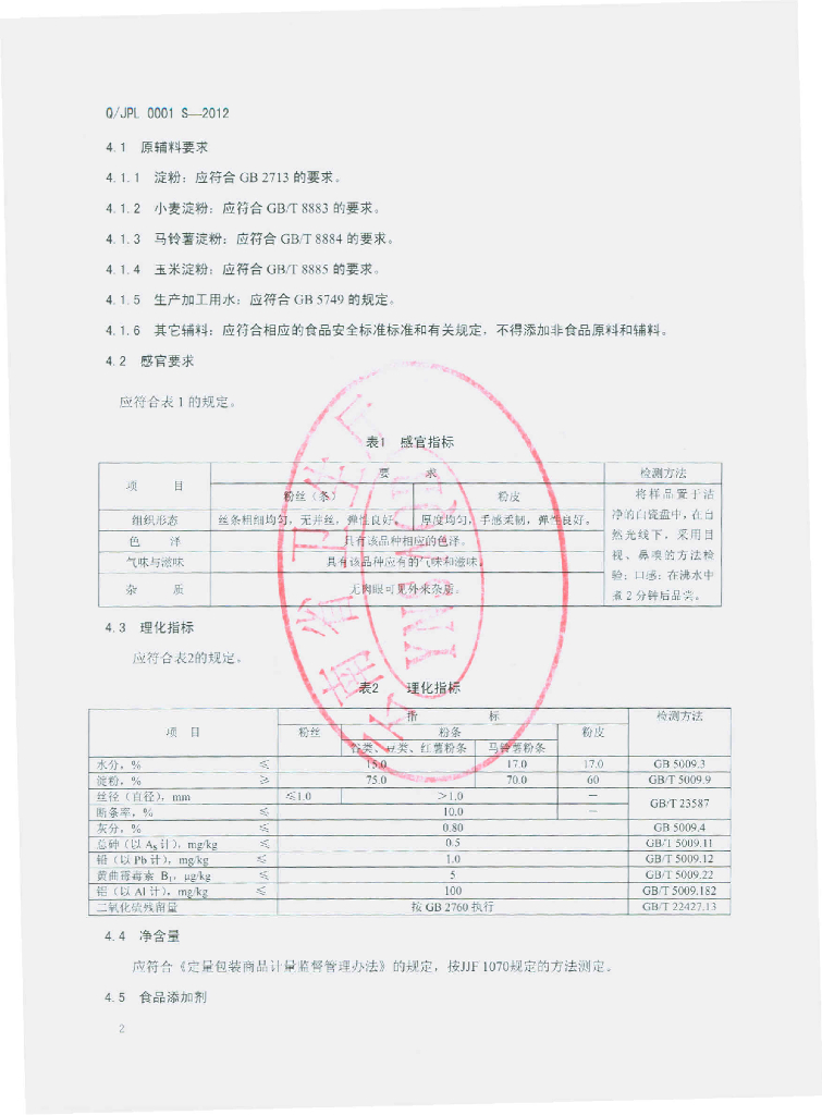 Q/JPL 0001S-2012 标准预览