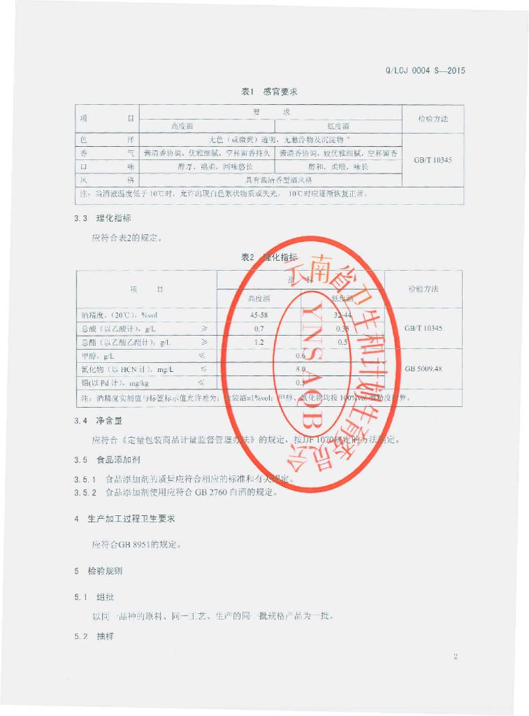 Q/LCJ 0004S-2015 标准预览