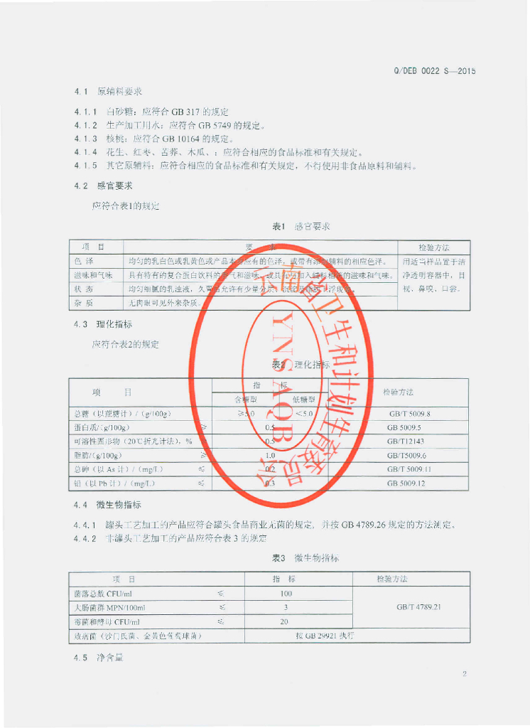 Q/DEB 0022S-2015 标准预览